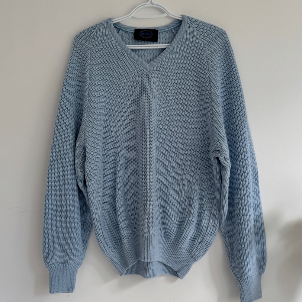 Vintage Jantzen Cotton Fisherman Sweater Made in Canada Chunky Knit XL